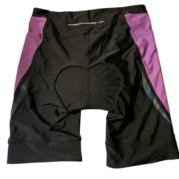 Women's 2XL Padded Bike Shorts Baleaf Cycling Padded Shorts Black XXL - Picture 2 of 6